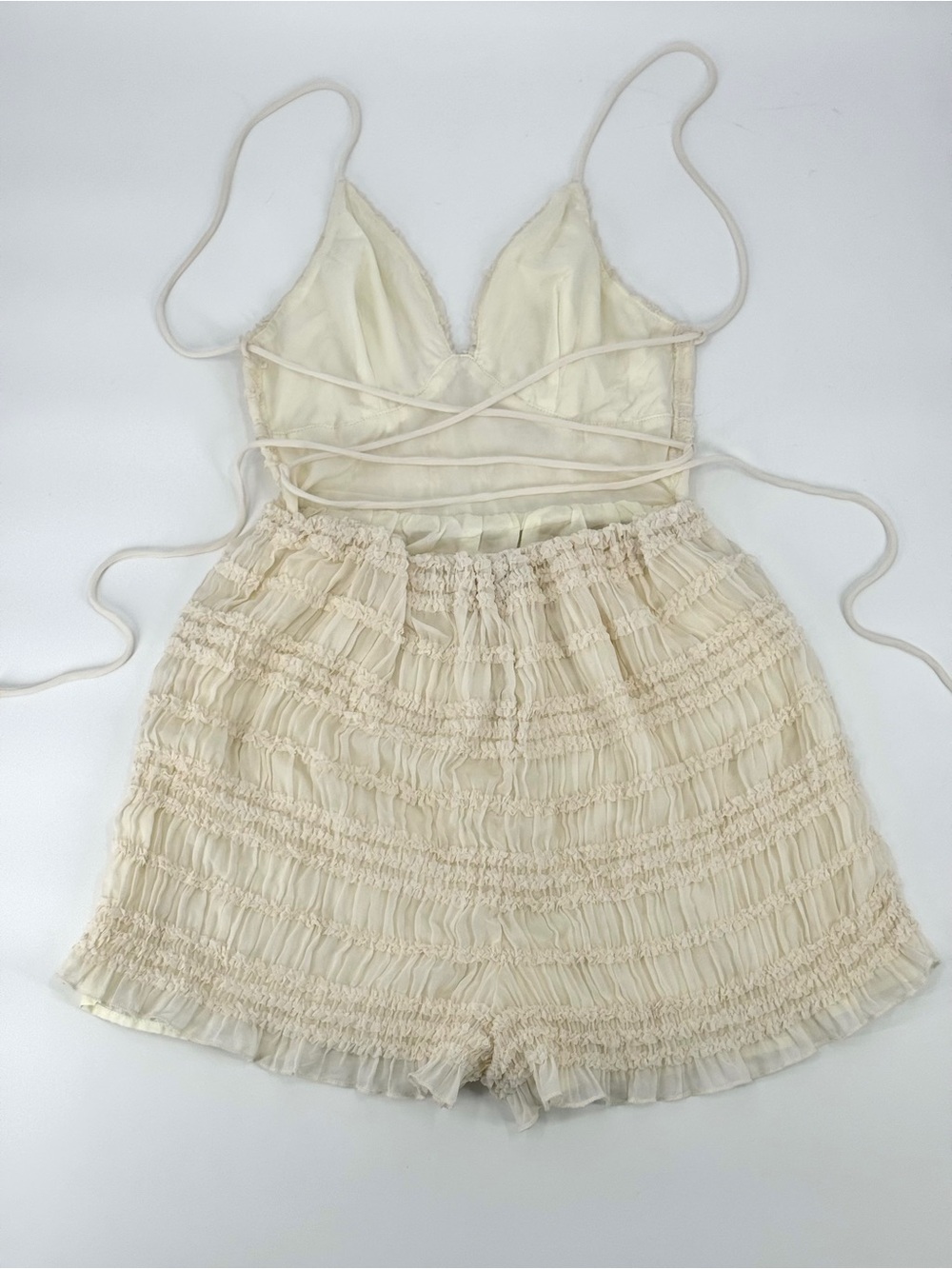 Princess Polly Pyper Strappy-back Ruffle Romper - Picture 4 of 11